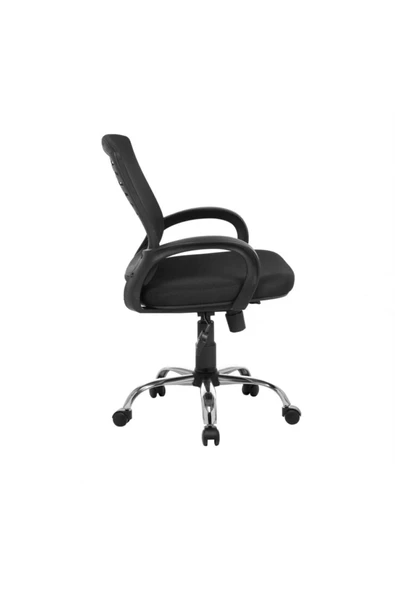 SERS MOBİLYA Siyah Fileli Büro Ofis Çalışma Koltuğu, Ergonomik Bilgisayar Sandalyesi - 3