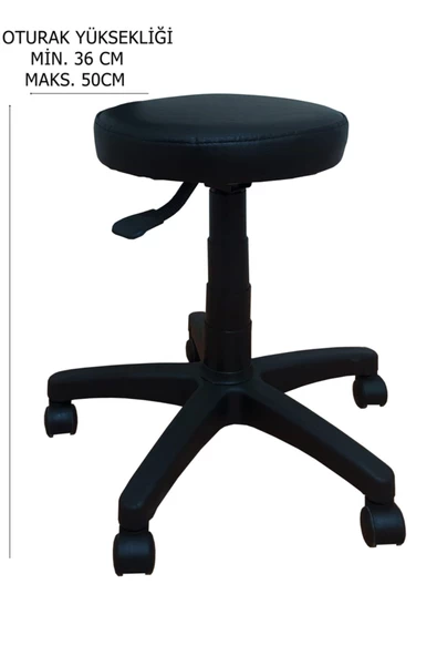 Arm Dönerli Büro Laboratuvar Pistonlu Okul Taburesi - 2