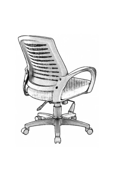 CLK Fileli Petek Ofis Büro Bilgisayar Koltuğu Sandalyesi Siyah - 4