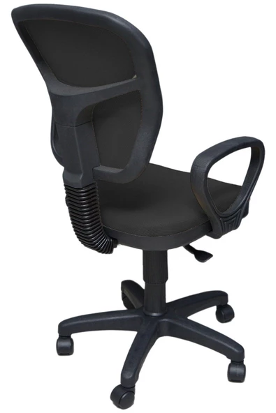 Mgr Office Clk Siyah Fileli Bilgisayar Ofis Çalışma Sandalyesi Koltuğu - Resim 3