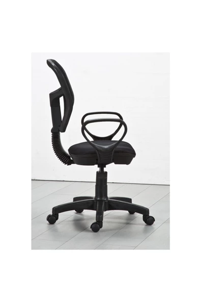 CLK Siyah Fileli Ofis Sekreter Öğrenci Yönetici Bilgisayar Çalışma Koltuğu 06 - 2
