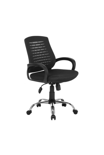 SERS MOBİLYA Siyah Fileli Büro Ofis Çalışma Koltuğu, Ergonomik Bilgisayar Sandalyesi - 2
