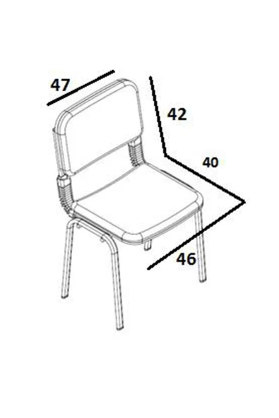 GÜZSAN Ofis Büro Bekleme Misafir Çalışma Konferans Koltuğu Form Sandalye - 2