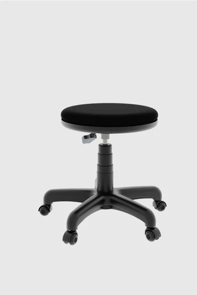 GÜZSAN Ofis Büro Tabure Dönebilir Döner Tekerli Tekerlekli Pistonlu Iner Kalkar Tabure - 3