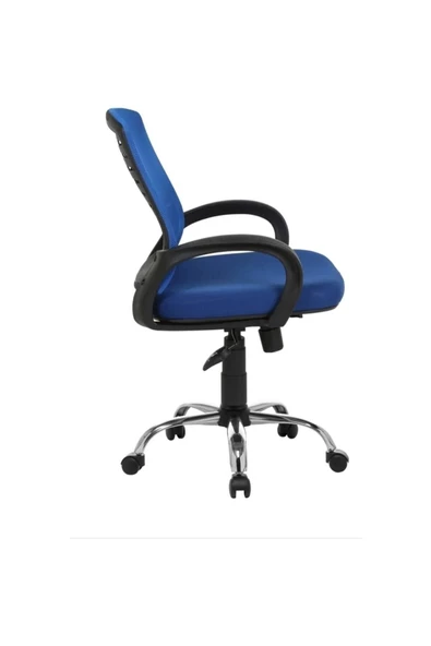 Fabrika Sers Mavi Ofis Büro Çalışma Sandalyesi-bilgisayar Koltuğu - 3