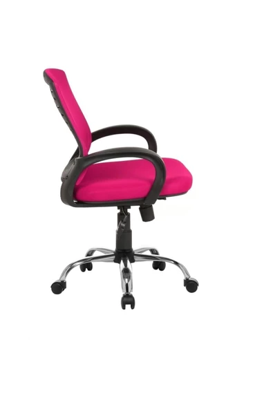 Fabrika Sers Pembe Ofis Büro Çalışma Sandalyesi - 3