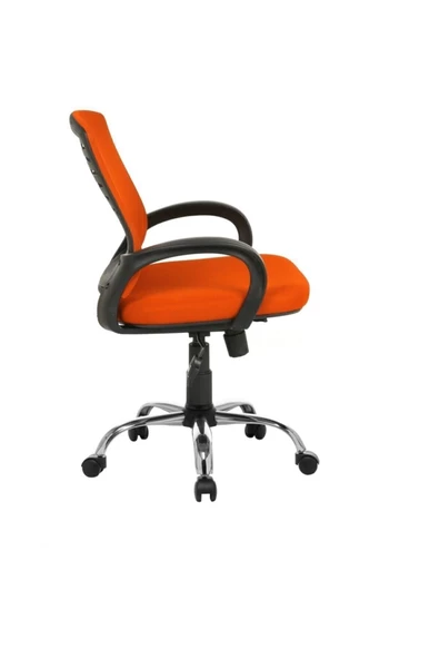 Fabrika Sers Büro Ofis Çalışma Koltuğu-turuncu Bilgisayar Sandalyesi - 3