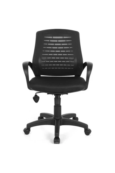 Fabrika Fileli Öğrenci Çalışma Sandalyesi Siyah Ofis Sandalyesi