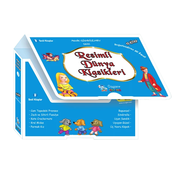 RESİM DÜNYA KLASİKLERİ 3 - Mavi Seri 32 Sayfa (10 Kitaplı Okuma Seti + Değerlendirme Eki)