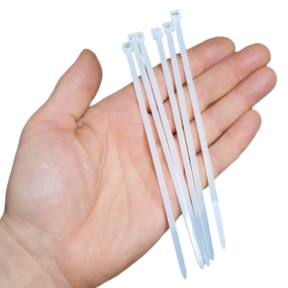 Aletçantam Kablo Bağı Plastik Kelepçe Cırt Amerikan Kelepçesi 100 Adet -3.6x150mm - 2