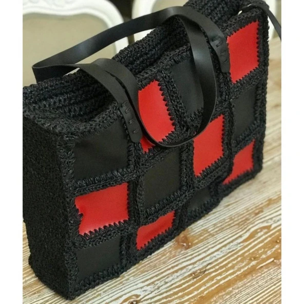 Angel Çanta Aksesuar 10x10 cm Kare Rugan Deri Siyah Renk 1 Adet - Resim 6