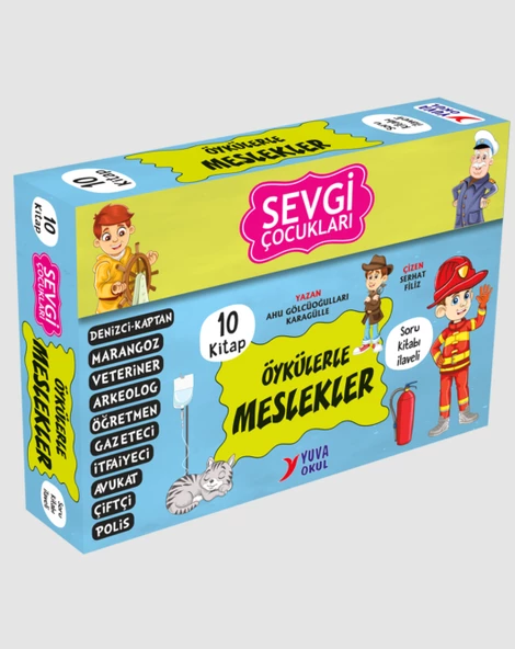 Sevgi Çocukları MESLEKLER SERİSİ KUTULU SET + SORU KİTAPÇIĞI