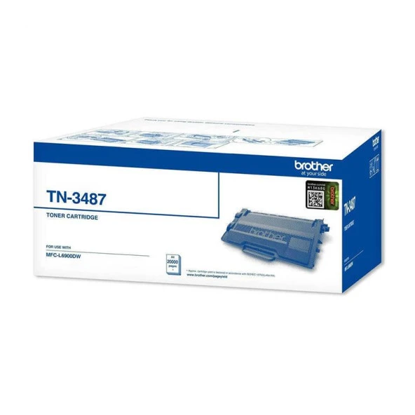 Brother TN-3487 Toner Orj. - HL-L6400, MFC-L6900 (20K) - Resim 2