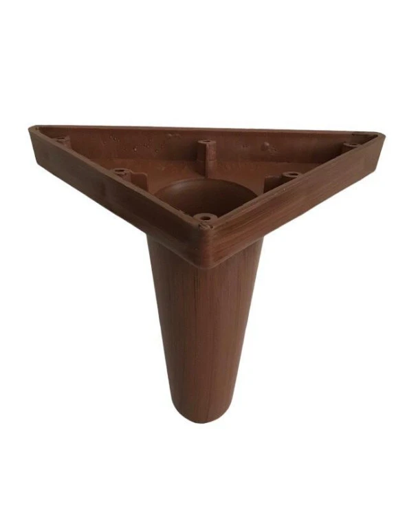 Bella Lükens Ayak Mobilya Koltuk Çekyat Ayağı 12 cm Ceviz Kanepe Baza 1 Adet - 2