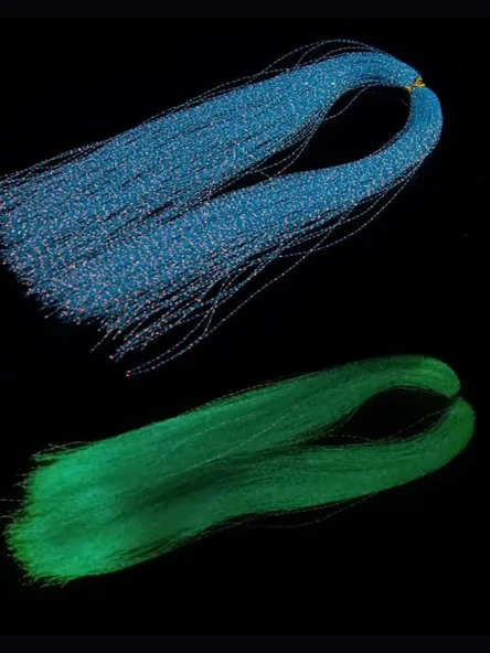 eagenset Fosforlu Karanlıkta Parlayan, Mavi Glow Luminous in Dark Ultraviyole (UV) Neon 1 Adet Poşet Çapari Simi