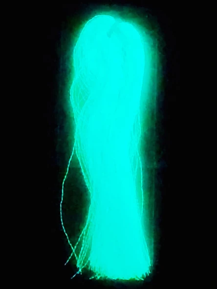eagenset Fosforlu Karanlıkta Parlayan, Mavi Glow Luminous in Dark Ultraviyole (UV) Neon 1 Adet Poşet Çapari Simi - 10