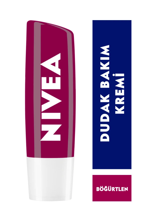 Nivea Dudak Bakım Kremi Ve Dudak Parlatıcısı 4,8gr ,24 Saat Nem, Hafif Bordo Işıltı, Doğal Yağlar ürün görseli