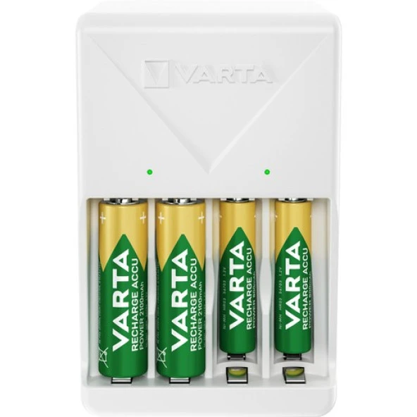 Varta Plug Charger Şarj Cihazı + 4 adet 2100mAh AA Şarj Edilebilir Pil - 3