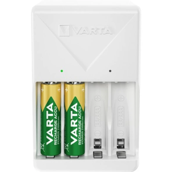 Varta Plug Charger Şarj Cihazı + 4 adet 2100mAh AA Şarj Edilebilir Pil - 4