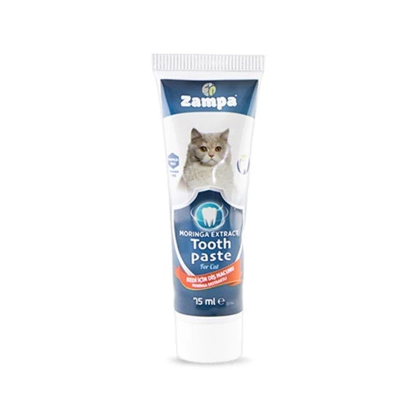 Zampa Kedi İçin Moringa Özlü Nane Aromalı DoğalDiş Macunu 75 ml