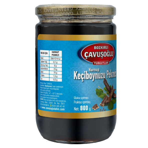 Keçiboynuzu Harnup Pekmezi Cam Kavanoz 800g - 2