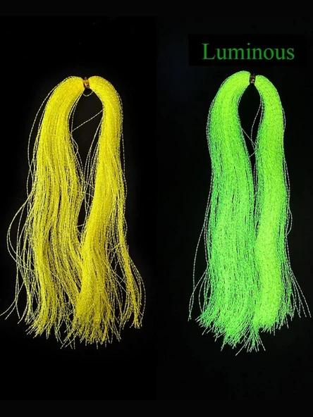 eagenset Fosforlu Karanlıkta Parlayan, Sarı Glow Luminous in Dark Ultraviyole (UV) Neon 1 Adet Poşet Çapari Simi - 3