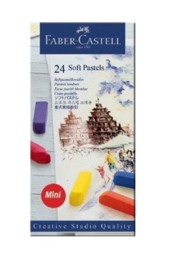 Faber Pastel Boya Toz Creative Studio Mini 24 Renk | 4005401282242