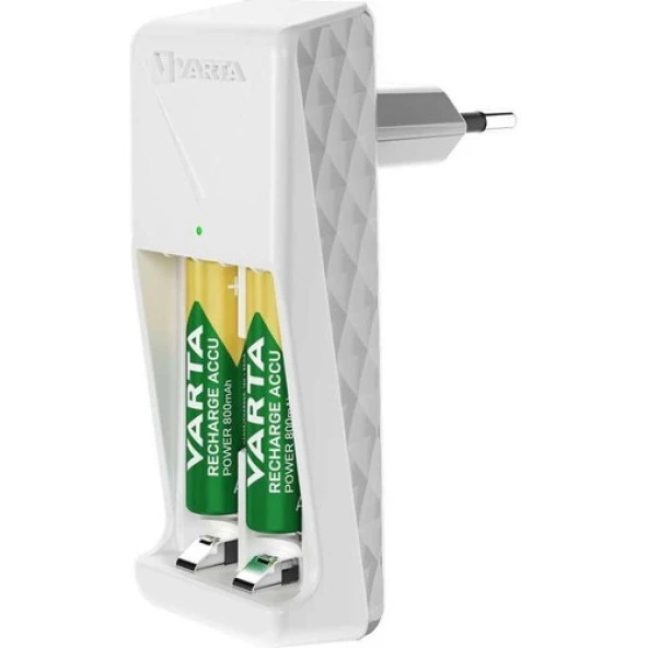 Varta Mini Charger Şarj Cihazı + 2 Adet 800mAh AAA Şarj Edilebilir Pil - 3