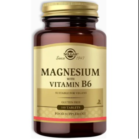 Solgar Magnesium with Vitamin B6 100 Tablet