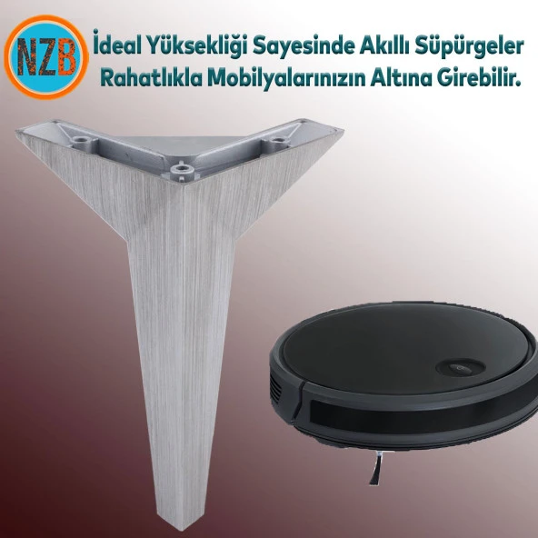 Mobilya Kanepe Çekyat Sehpa TV Ünitesi Baza Koltuk Ayağı Çekyat Renk Saten Eskitme 12 cm Ayak - Resim 7