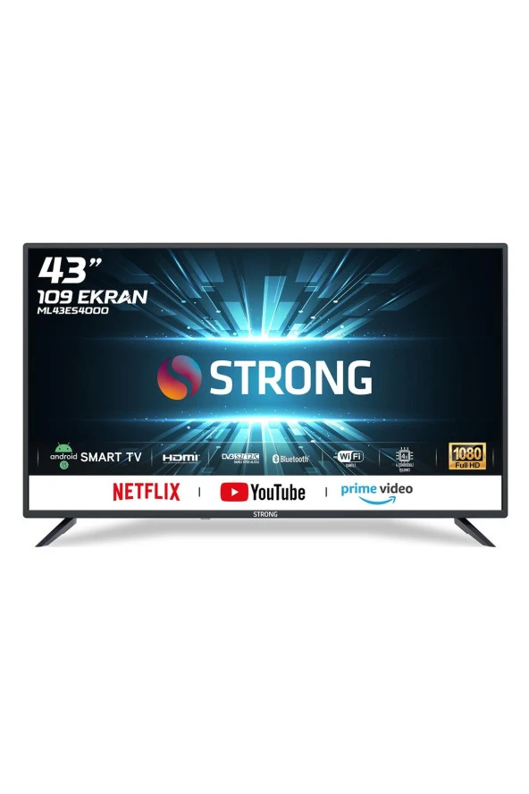 Strong ML43ES4000 Full HD 43" 109 Ekran Uydu Alıcılı Android Smart LED TV