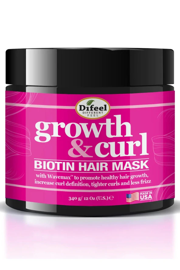 Difeel Biotin Growth & Curl Saç Maskesi 340GR