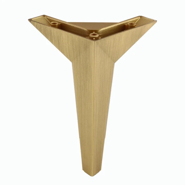 Mobilya Kanepe Çekyat Sehpa TV Ünitesi Baza Koltuk Ayağı Çekyat Renk Sarı Altın Eskitme 12 cm Ayak - Resim 3