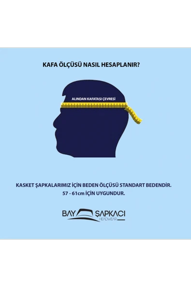 Unisex Kep Bej 2162 - Resim 3