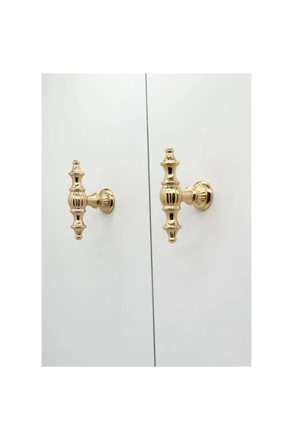 Şehzade Altın Mobilya Dolap Mutfak Çekmece Kulpu Düğme 10 Adet - Resim 2