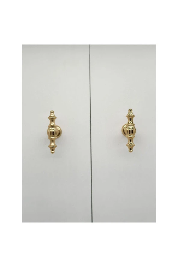 Şehzade Altın Mobilya Dolap Mutfak Çekmece Kulpu Düğme 10 Adet - Resim 4