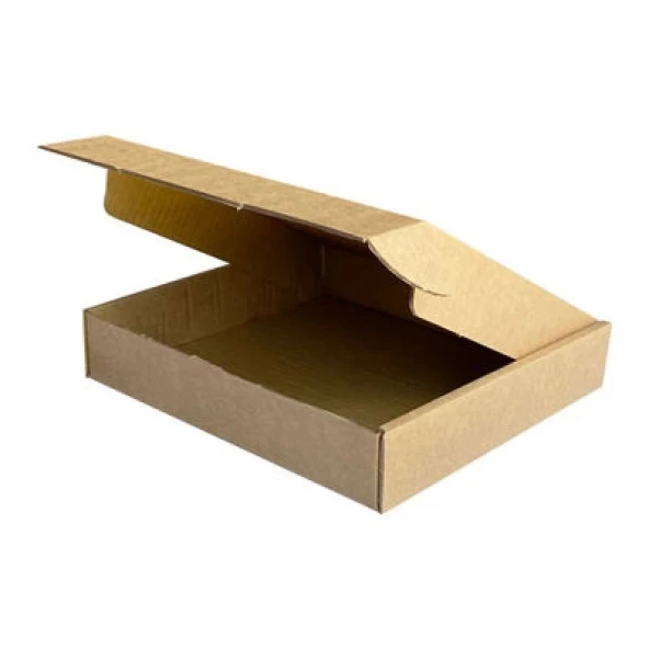 30x26x5,5cm Çift Oluklu Kilitli Kutu - Kraft