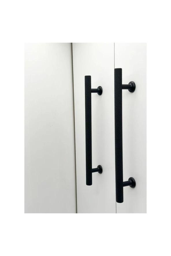 Mobilya Dolap Kulpu Mutfak Çekmece Kulpu Çizgili Dal Siyah 128 Mm ( 12,8 Cm ) 5 Adet - Resim 4