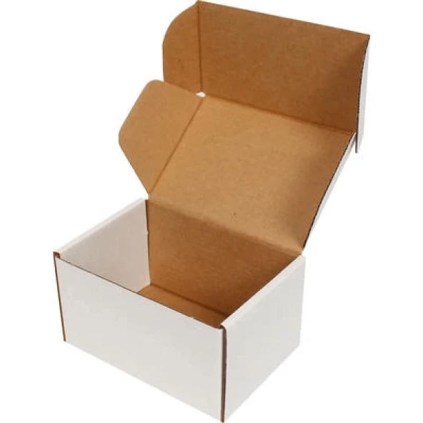 12x8x6,5cm Kilitli Kutu - Beyaz