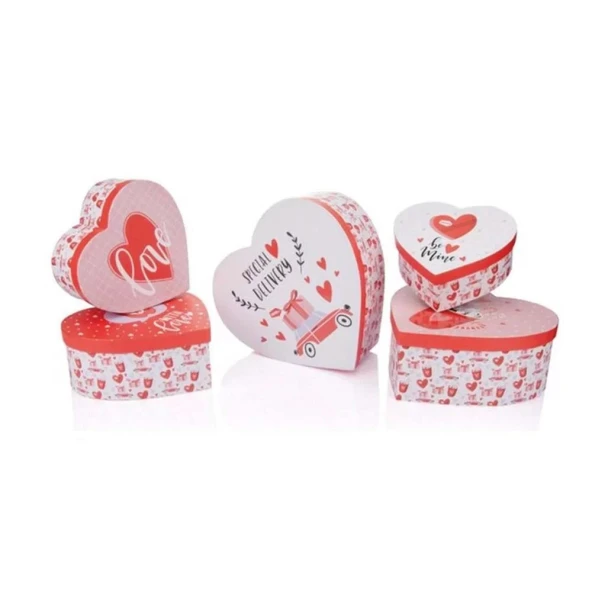 Gıpta Valentines Carıtas Kalp 3 Nolu Kutu 170x175x75mm Bx0656-03