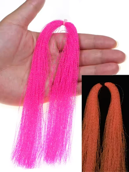eagenset Fosforlu Karanlıkta Parlayan, Pembe Glow Luminous in Dark Ultraviyole (UV) Neon 1 Adet Poşet Çapari Simi