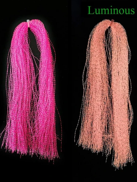 eagenset Fosforlu Karanlıkta Parlayan, Pembe Glow Luminous in Dark Ultraviyole (UV) Neon 1 Adet Poşet Çapari Simi - 3