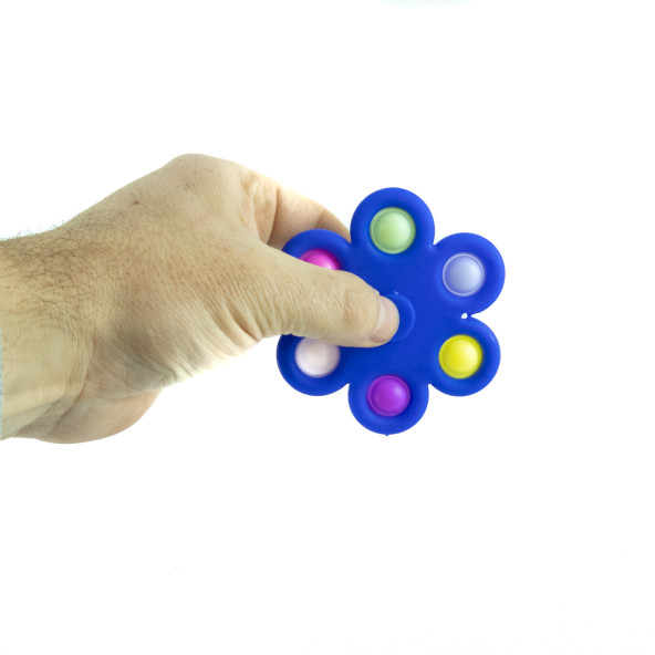 Oyuncak Stres Çarkı Altılı Stres Baloncuklu Mavi - 2