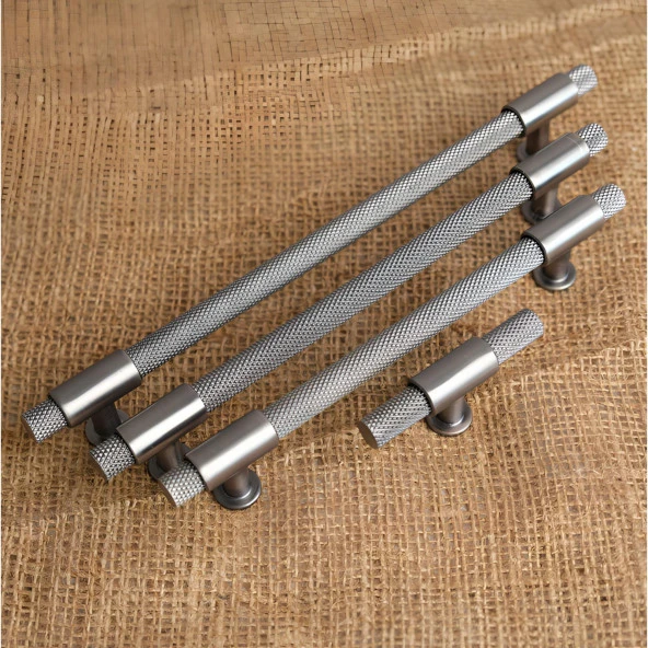 Punch Kulp Mobilya Dolap Mutfak Çekmece Kulpu Mat Skoç Füme 160 mm 1 Adet