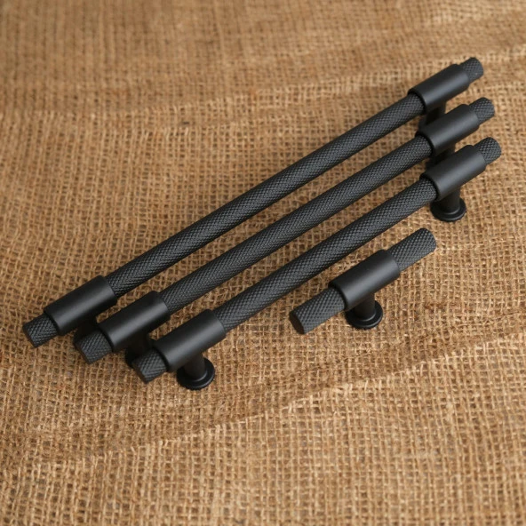 Punch Kulp Mobilya Dolap Mutfak Çekmece Kulbu Mat Siyah 128 mm 1 Adet ürün görseli 1
