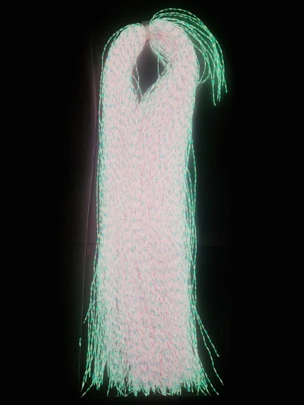 eagenset Fosforlu Karanlıkta Parlayan, Mor Glow Luminous in Dark Ultraviyole (UV) Neon 1 Adet Poşet Çapari Simi - 11