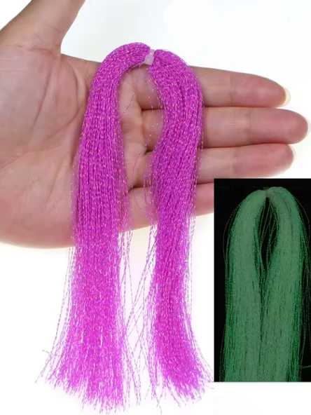 eagenset Fosforlu Karanlıkta Parlayan, Mor Glow Luminous in Dark Ultraviyole (UV) Neon 1 Adet Poşet Çapari Simi