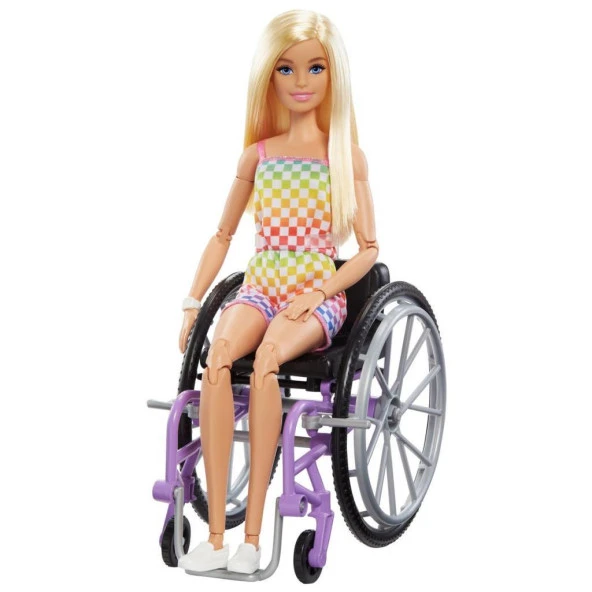 Barbie Tekerlekli Sandalyeli Sarışın Bebek HJT13
