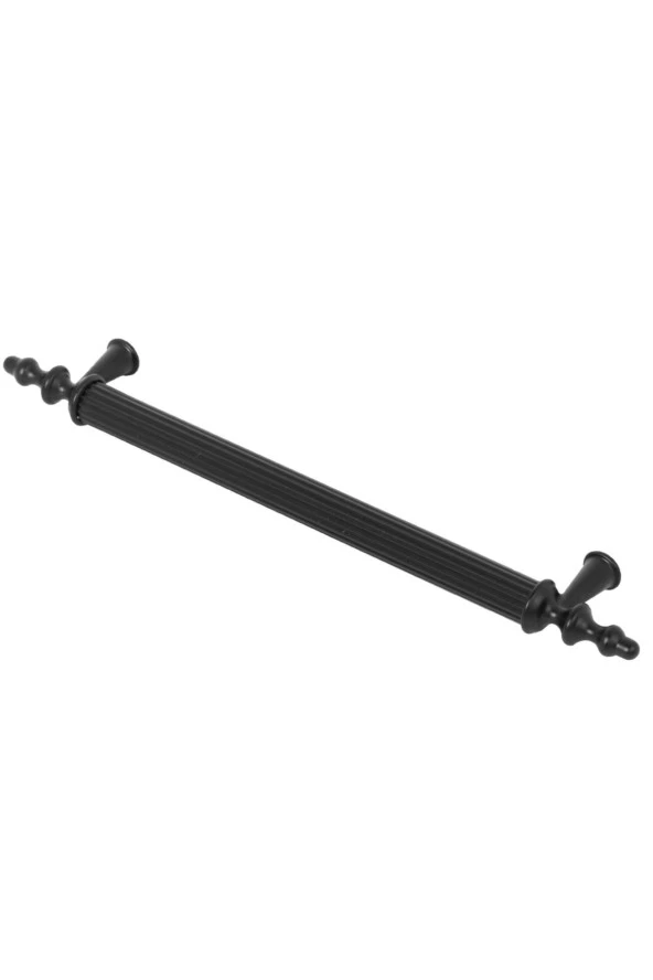 Lüx Ovacık Çekmece Dolap Kapak Kulpu Kulbu 96 mm Mat Siyah Metal Kulp 10 Adet - 4