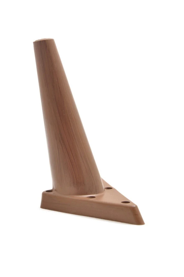 Sena Plastik Ayak Baza Ayağı Koltuk - Kanepe Ayağı Puf-tv Ünitesi Ayağı 4 Adet 20 Cm Ceviz Renk - Resim 4